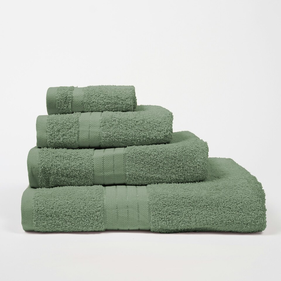 image 1 of OHS Luxury 100% Cotton 500GSM Bathroom Bath Towel Green | Olive Green | Bath towel
