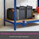 image 4 of Blue Metal Garage Workbench Blue