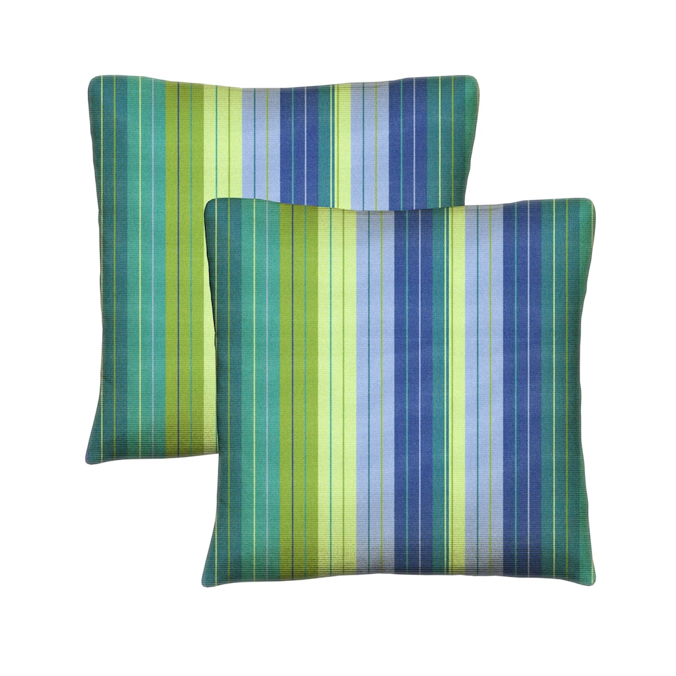 image 1 of Covers&All Sunbrella Pillows Set of 2 UV Fade resistant and Water Repellent Square Throw Pillows