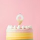image 1 of Gold Ombre Number '9' Celebration Candle