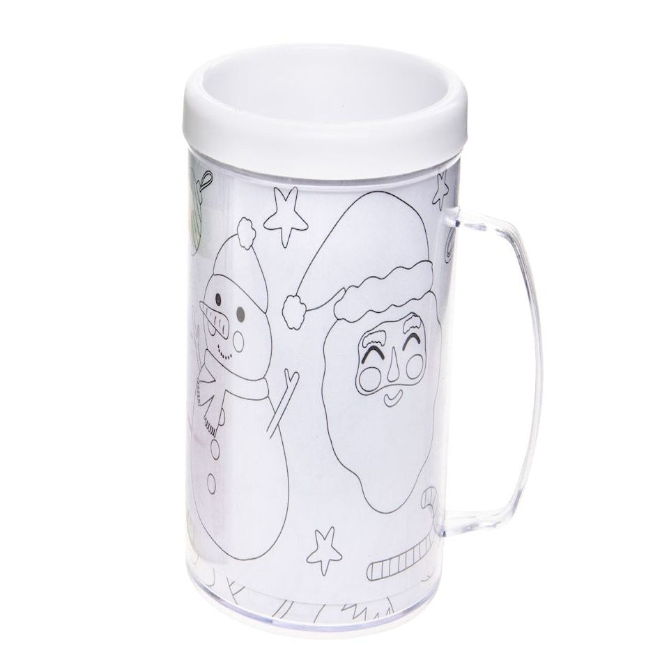 image 1 of Color Your Own Mug White | Christmas