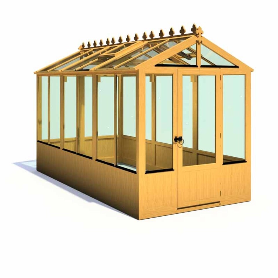image 1 of Holkham 6 x 12 Greenhouse - Timber - L357 x W190.3 x H237.3 cm