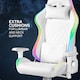 image 7 of Deltaco Gaming DC410 RGB Gaming Chair with RGB Lighting - White