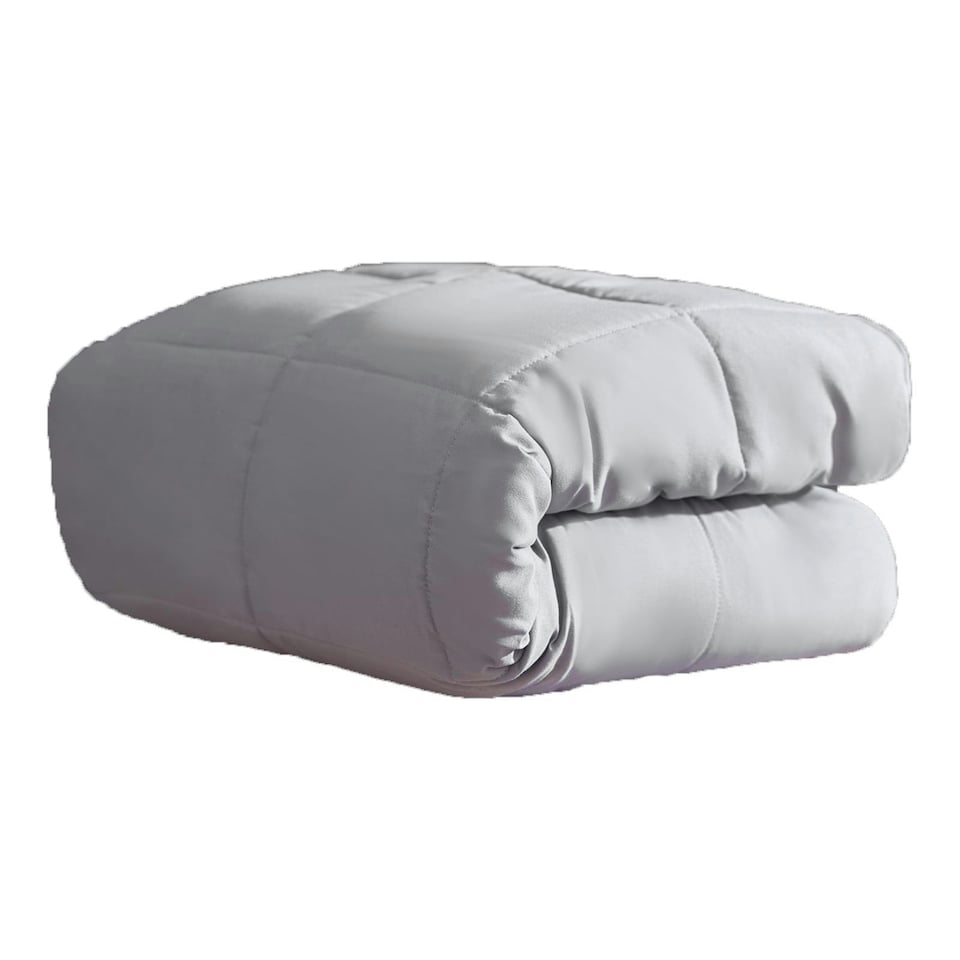 image 1 of OHS Weighted Blanket 8kg Quilted, 150x200cm - Silver