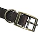 image 4 of HugglePets Legacy Leather Dog Collar - Chocolate Brown | M