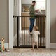 image 6 of Bettacare Child and Pet Gate Narrow, 68.5cm - 75cm, Matt Black, Extra Tall Gate 104cm in Height, Narrow Pressure Fit Stair Gate