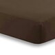image 2 of Percale Extra Deep 16" Fitted Sheet - Chocolate - Double