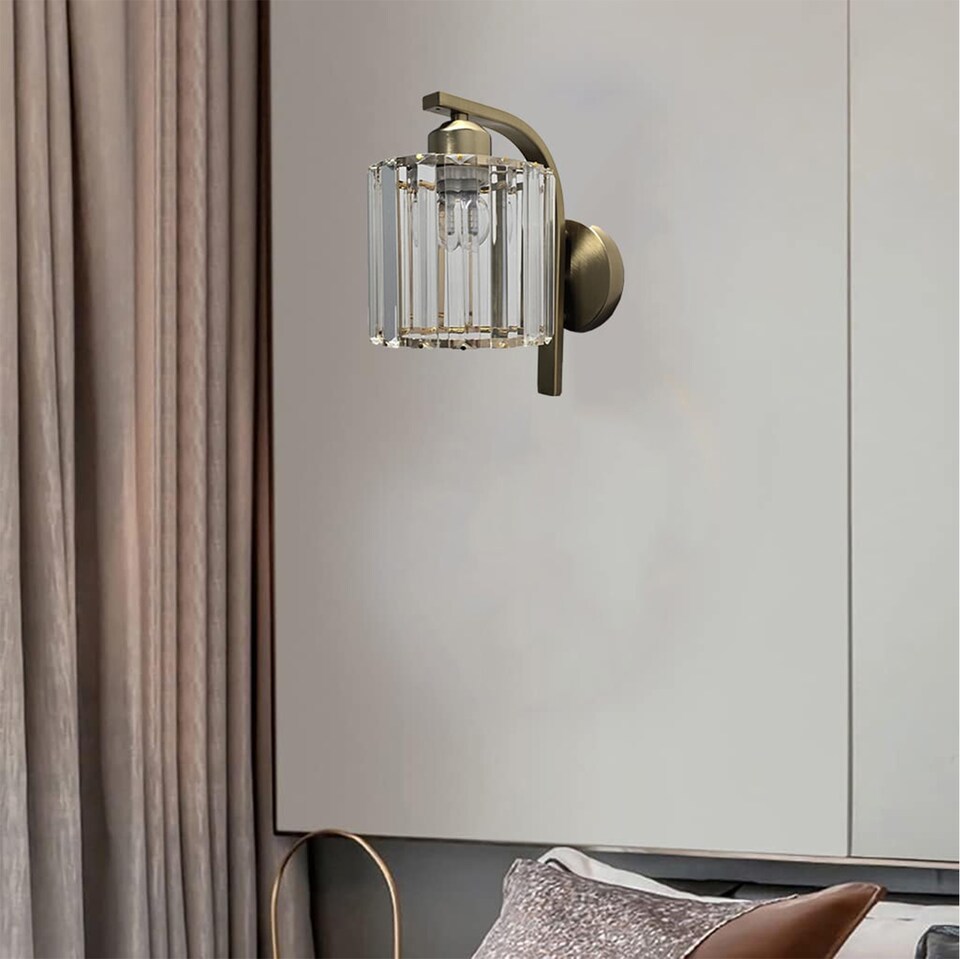 image 1 of Wall Lights Retro Wall Lamp Bedside Lamp Modern Gold Sconce