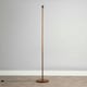 image 2 of ValueLights Modern Dark Wood Floor Lamp Base | Brown