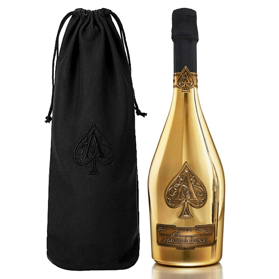Armand de Brignac Brut Gold MV Champagne 75cl in Velvet Bag