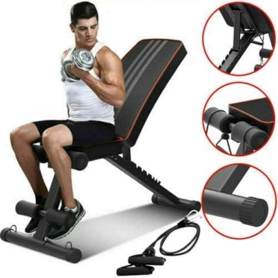 image 1 of Alivio Adjustable Foldable Full Body Workout Utility Weight Bench