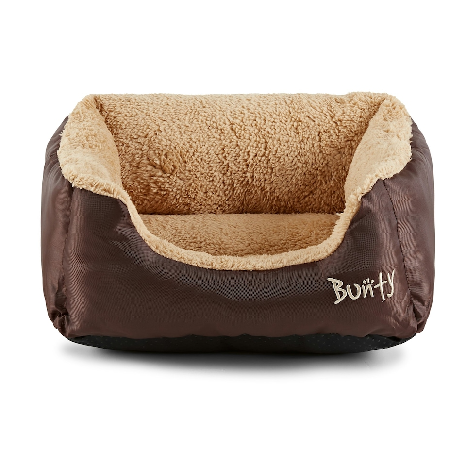 image 1 of Fleece Dog Bed - Washable - Bunty Deluxe Brown | S