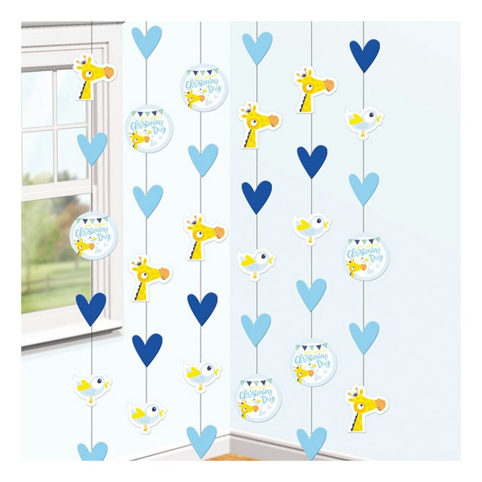 Amscan On Your Christening Day Blue Hanging String Decorations - Blue - One Size
