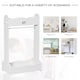 image 6 of HOMCOM Kids Wood Clothes Rack with Storage Shelves Hall Tree for 3-8 Years | White | 70.5 x 37 x 103 cm