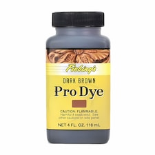 Fiebing's Pro Dye - Professional Oil-Based Leather Colour Dyes 4oz | Brown | Dark Brown