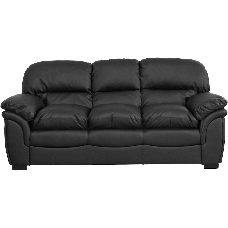 Leverton 3 Seat Sofa - Black