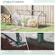 image 5 of Outsunny Greenhouse Plants Foil Tomato Vegetable House W 2 Windows White