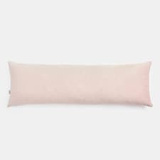 OHS Matte Velvet Pinsonic Long Body Pregnancy Soft Plush Cosy Body Bolster Pillow Cushion Pink | Blush Pink | 45 x 135cm