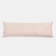 image 1 of OHS Matte Velvet Pinsonic Long Body Pregnancy Soft Plush Cosy Body Bolster Pillow Cushion Pink | Blush Pink | 45 x 135cm