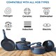 image 5 of Cermalon Blue 5 Piece Non Stick Cookware Set