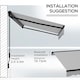 image 8 of Outsunny 3 x 2m Electric Retractable Awning, Aluminium Frame, Light Grey 
