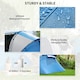 image 6 of Outsunny 4-6 Persons Camping Tent Dome Family Travel Group Hiking Room Fishing