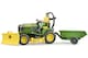 image 3 of Bruder bworld John Deere Lawn tractor with trailer and gardener Farm Tractor Model