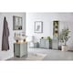 image 5 of VonHaus Shrewsbury Grey Bathroom Mirror Cabinet with Storage