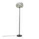 image 1 of ValueLights Hudson Black Floor Lamp Black Tortoise Shell Shade | Black