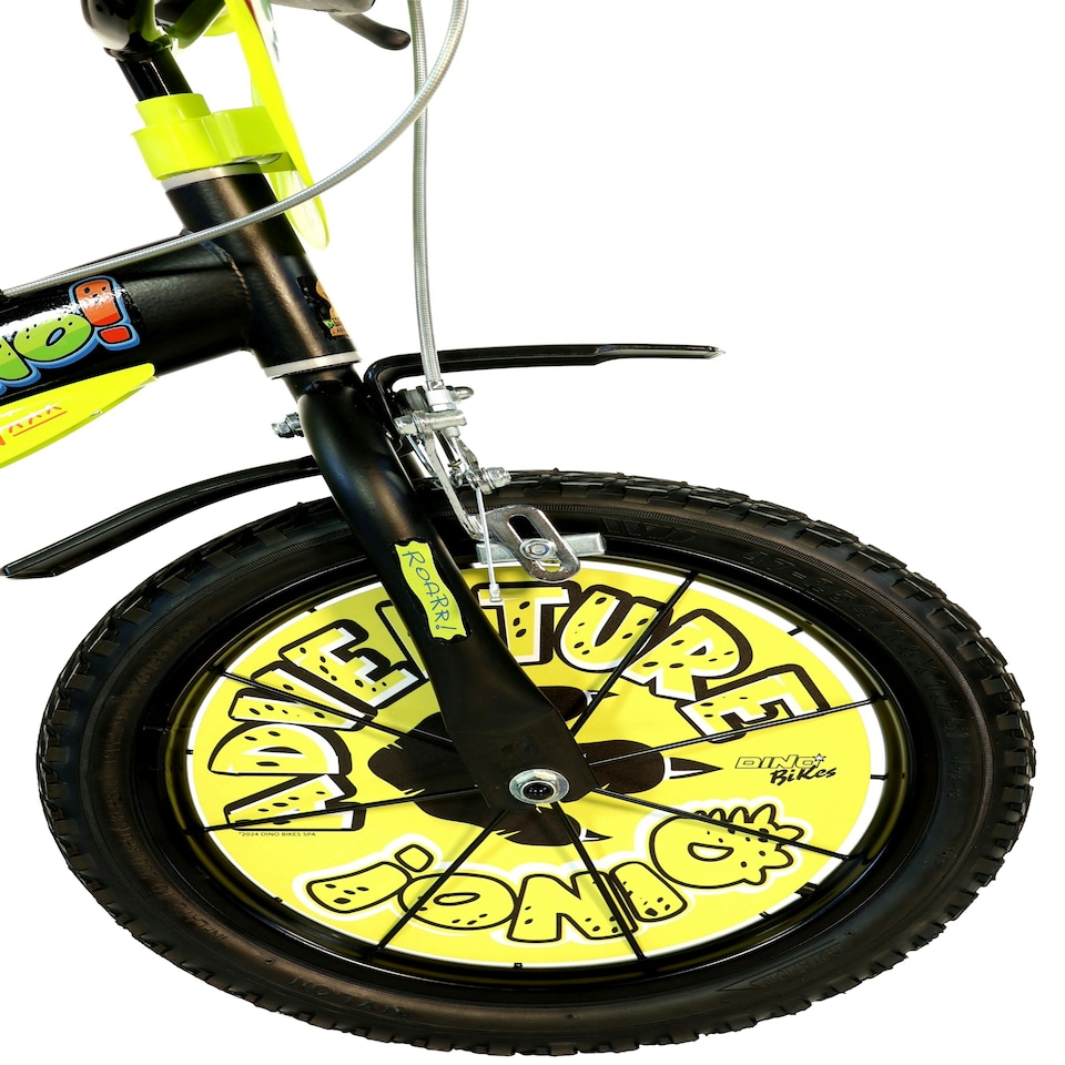 image 1 of Dino Kids Bike Dinosaur 14 Inch Bicycle | Black