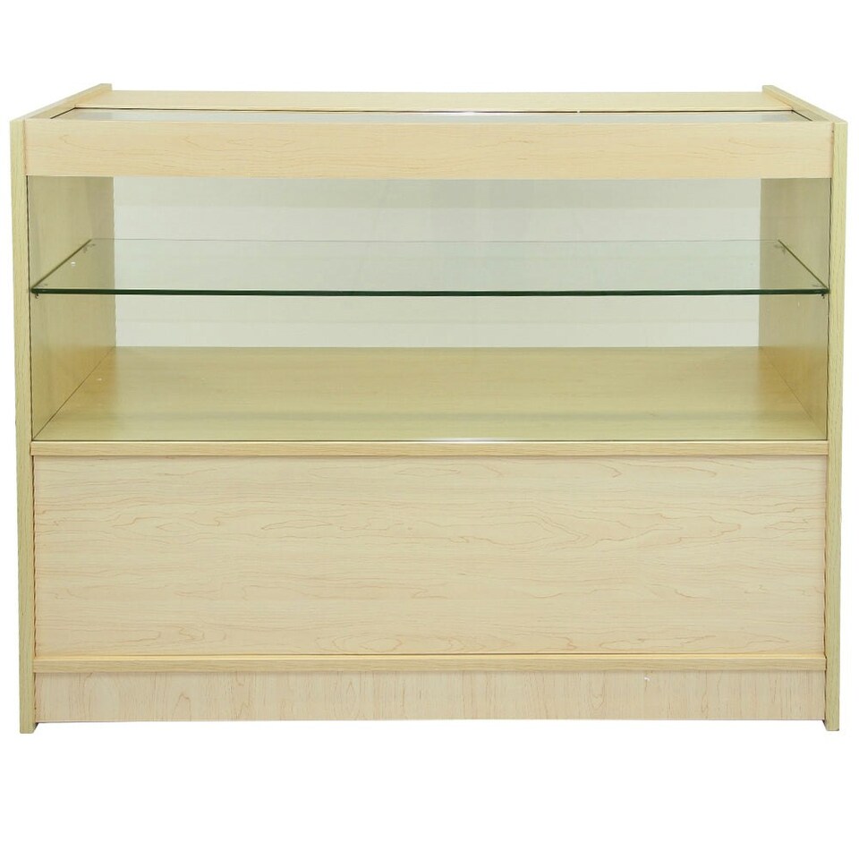 image 1 of C1200 Shop Counter - Maple Brown