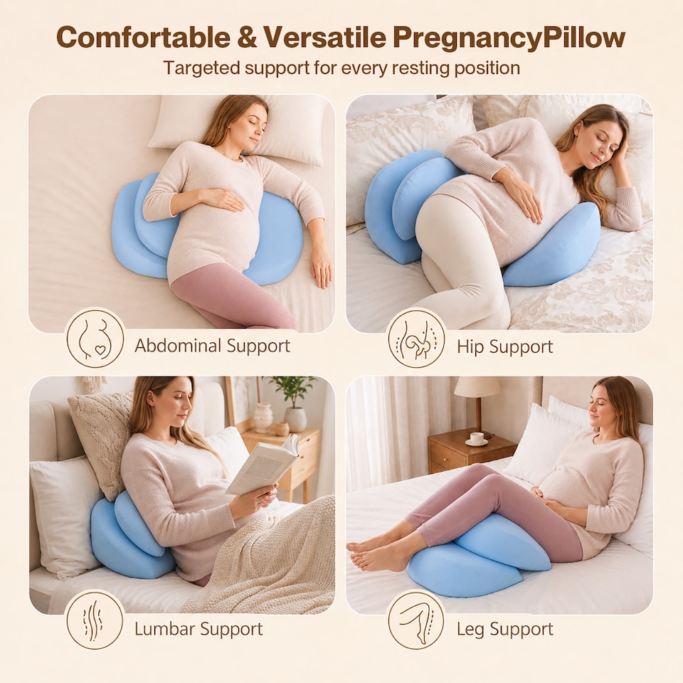 image 1 of Lavio Maternity Pregnancy Pillow Body Support Nursing Feeding Cushion