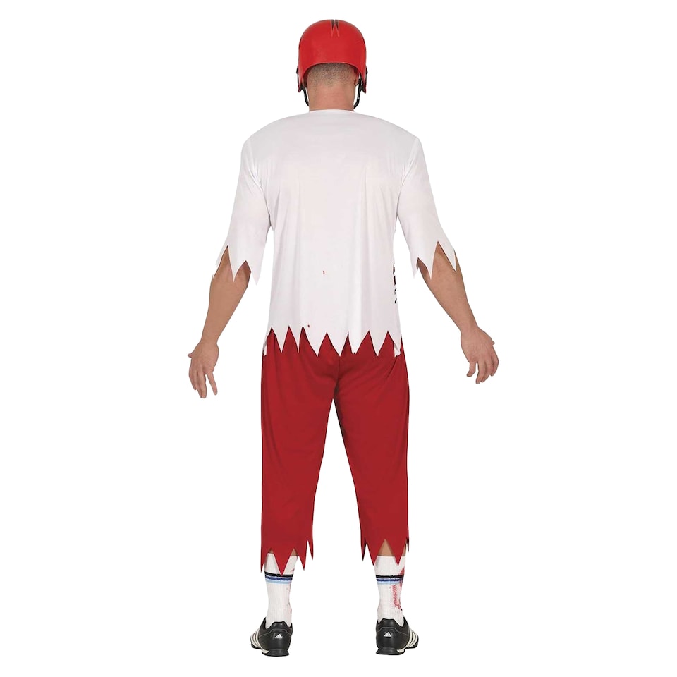 image 1 of Fiestas Guirca Mens Zombie Rugby Costume Set | Red | Red/White | M | 1