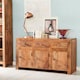 image 3 of Toko Light Mango Large Sideboard - Solid Mango Wood - L45 x W135 x H75 cm | Brown
