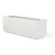 image 3 of Primrose White Gloss Fibreglass Garden Indoor Outdoor Trough Planter 120cm