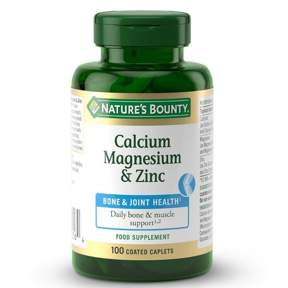image 1 of Nature's Bounty Calcium Magnesium & Zinc Caplets 100