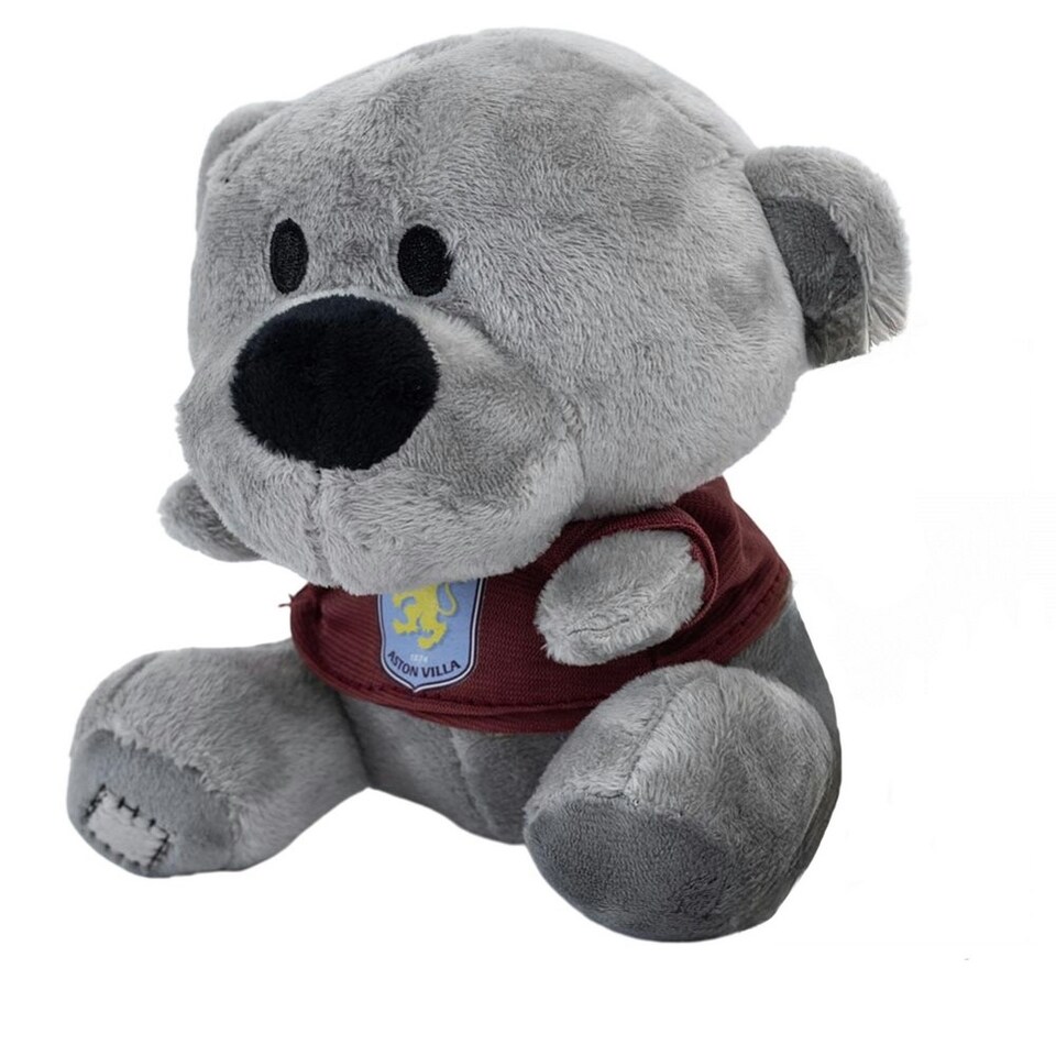 image 1 of Aston Villa FC Timmy Bear Plush Toy - Grey/Claret - One Size