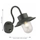 image 6 of Montford - Black Motion Sensor Outdoor Wall Light | Black | Clear | 1