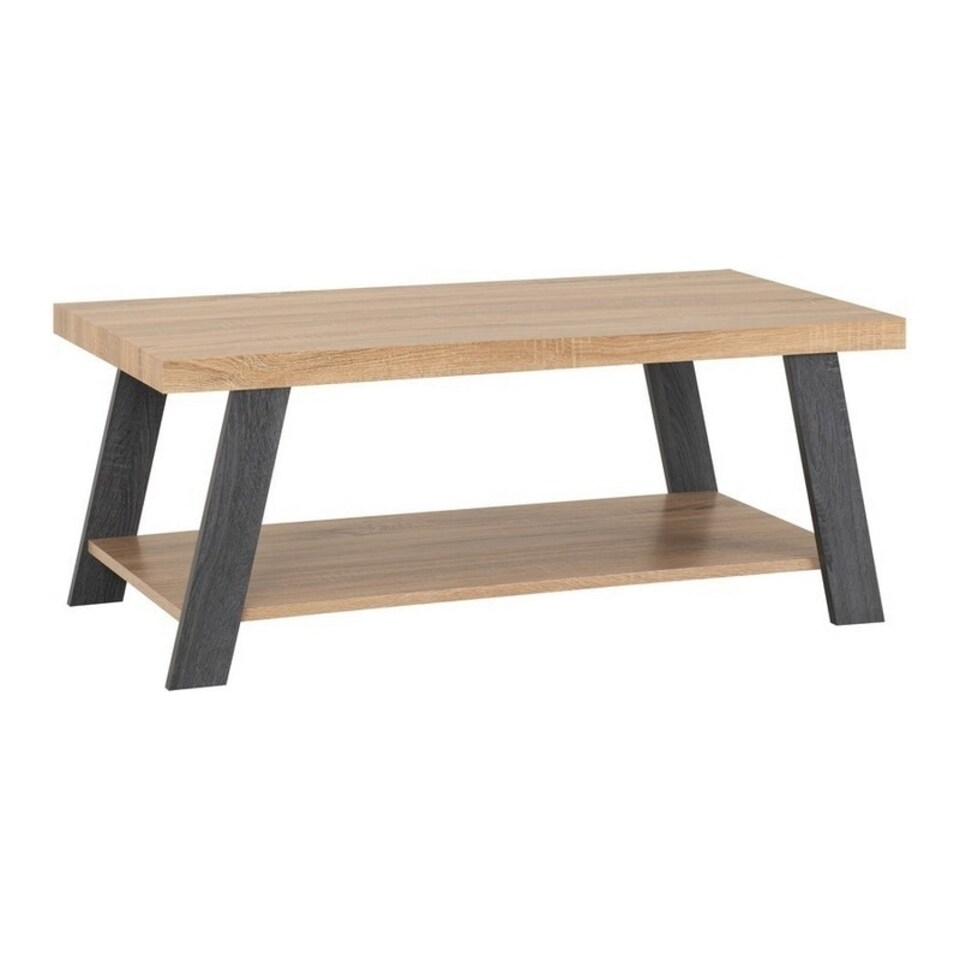 image 1 of Eddie Coffee Table - L55 x W110 x H45 cm - Grey/Sonoma Effect Brown