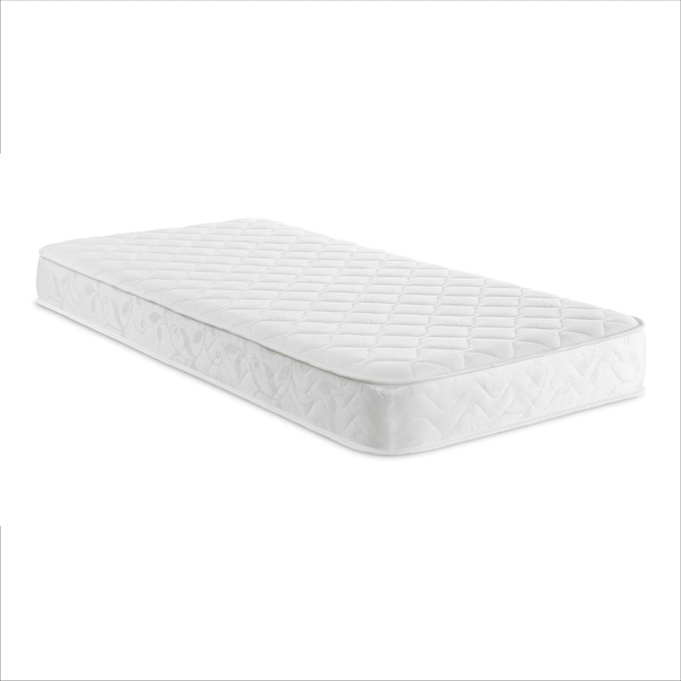 Stress-Free Hybrid Mattress - 18cm Deep, Soft Feel, Memory Foam & Spring Support | White | European Double