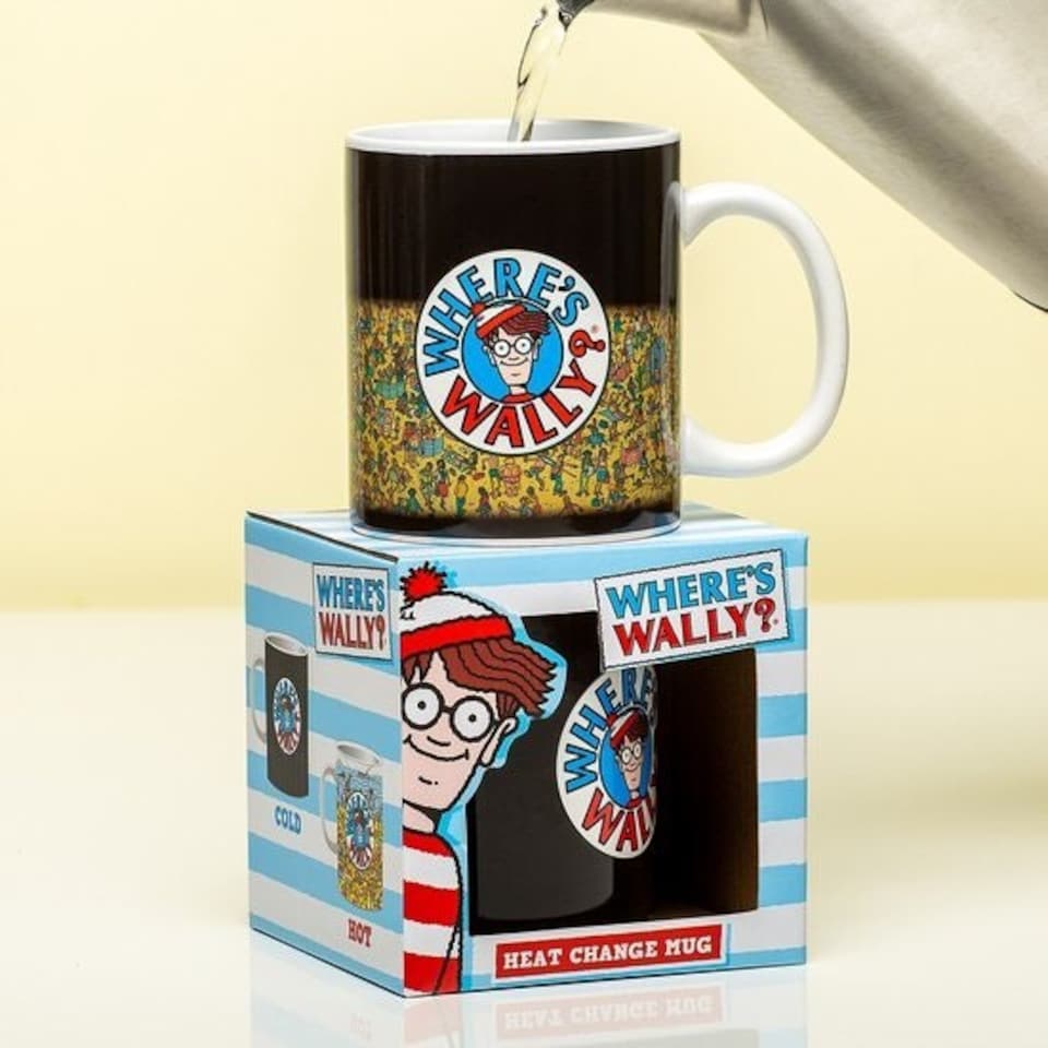 image 1 of Where's Wally? Heat Change Mug-Reveal Hidden Wally with Hot Drinks! | Multi | 1