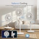image 2 of VonHaus Pedestal Fan / Desk Fan 14 Inch