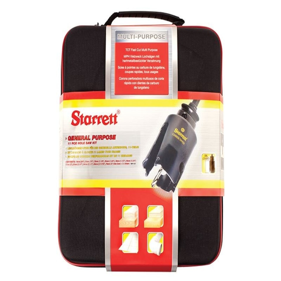 image 1 of Starrett - KMP11021 TCT General Purpose Holesaw Kit, 13 Piece