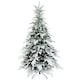 image 1 of HOMCOM 5 Ft Artificial Christmas Tree with Realistic Snow Branches, LED Lights