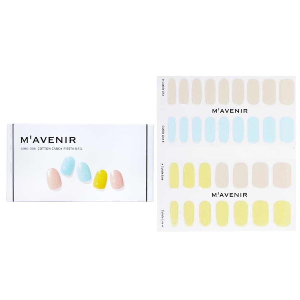 image 1 of Nail Sticker (assorted Colour) - # Cotton Candy Fiesta Nail - 32pcs Multi