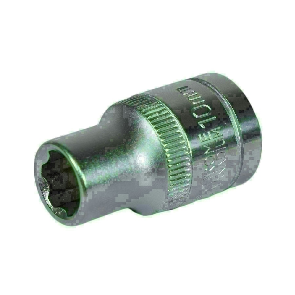 image 1 of 1/2" Drive 10mm Metric Super Lock Shallow 6-Sided Single Hex Socket Bergen