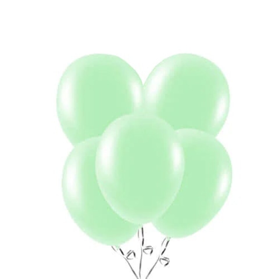 Mint Green Biodegradable Latex Balloons 23cm / 9 in - Pack of 20