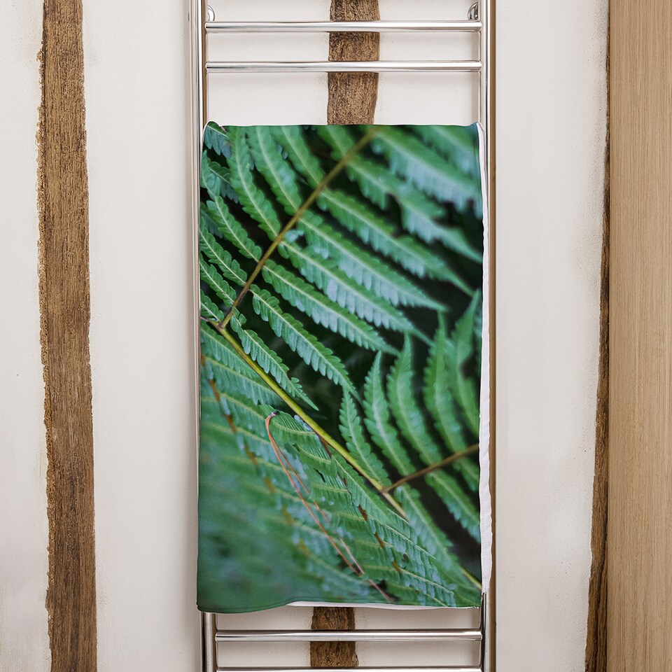 image 1 of grren leaves pattern and texture at Indonesia Designer Bath Towel | Multi