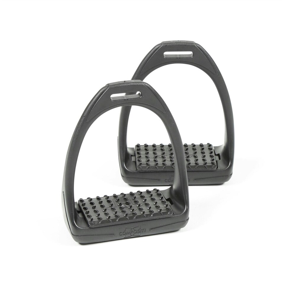 image 1 of Shires Compositi Reflex Stirrups Pink | One Size
