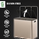 image 10 of HOMCOM 3 x 15L Triple Kitchen Bin Pedal Bin for Recycling and Waste, Gold Tone Black | 45L